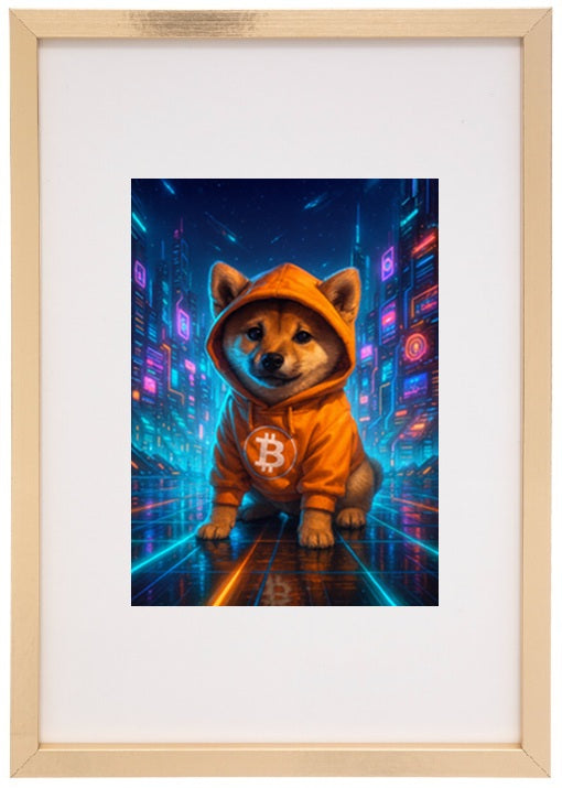 O quadro token Dog Bitcoin combina o espírito brincalhão dos memes com a força simbólica do Bitcoin, criando uma identidade divertida e marcante no universo cripto.
