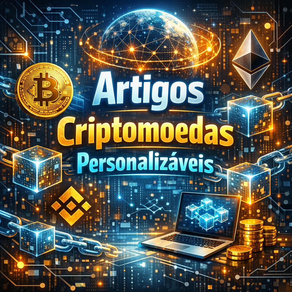 Artigos Personalizáveis de Criptomoedas – Pins, Expositores e Acessórios