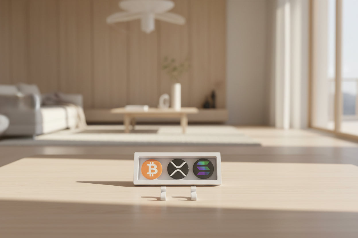 Display Decorativo Criptomoedas -Personalizável