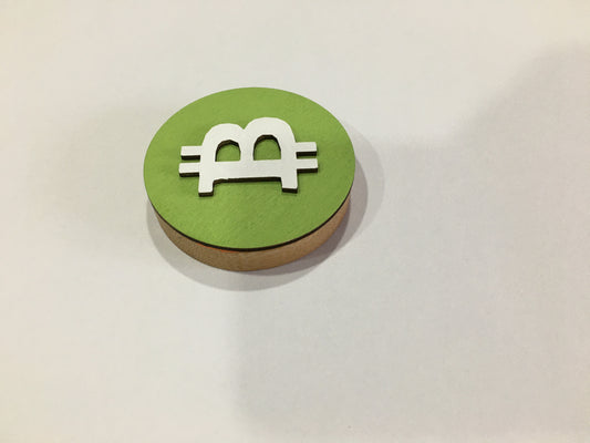 Abre Cápsulas Cripto em Bambu Bitcoin Cash – Arte Artesanal Magnética