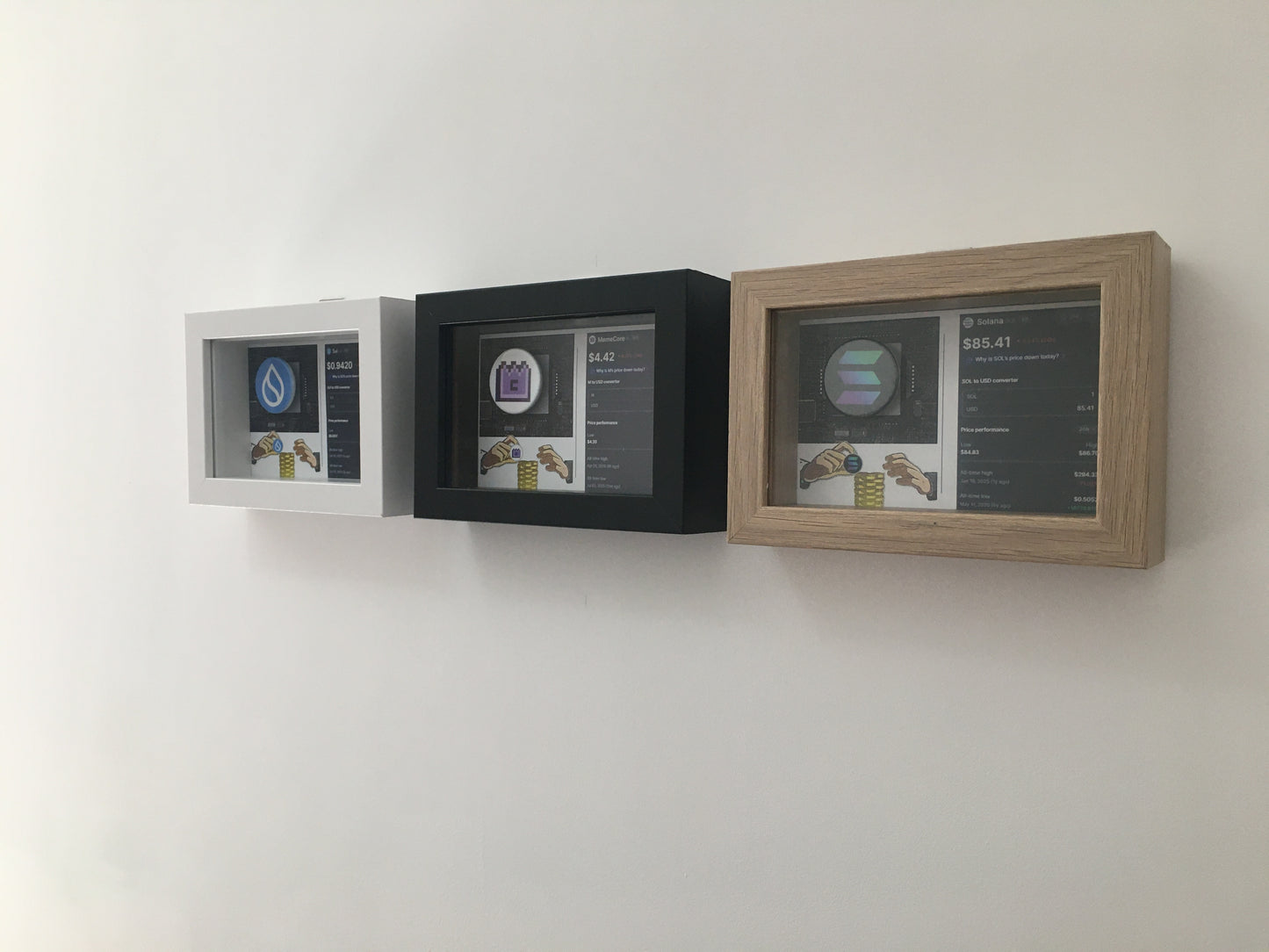 Quadro Sui 3D com Moeda Física – Peça de Coleção Cripto