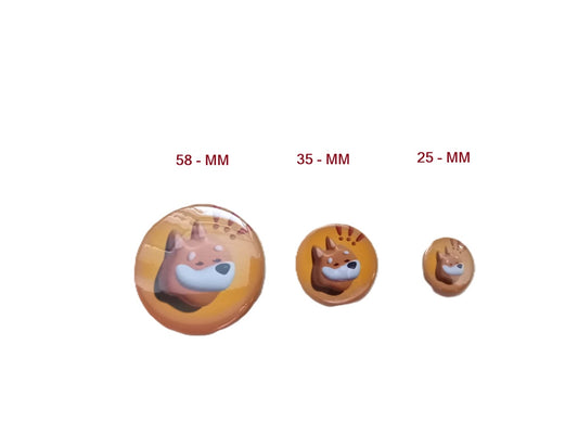 Pin botton colecionável bonk medida 38mm