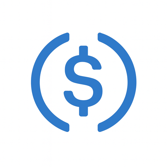 Pin botton colecionável criptomoeda usdc medida 25mm