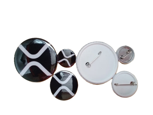 pin botton colecionável criptomoeda xrp medida 38mm