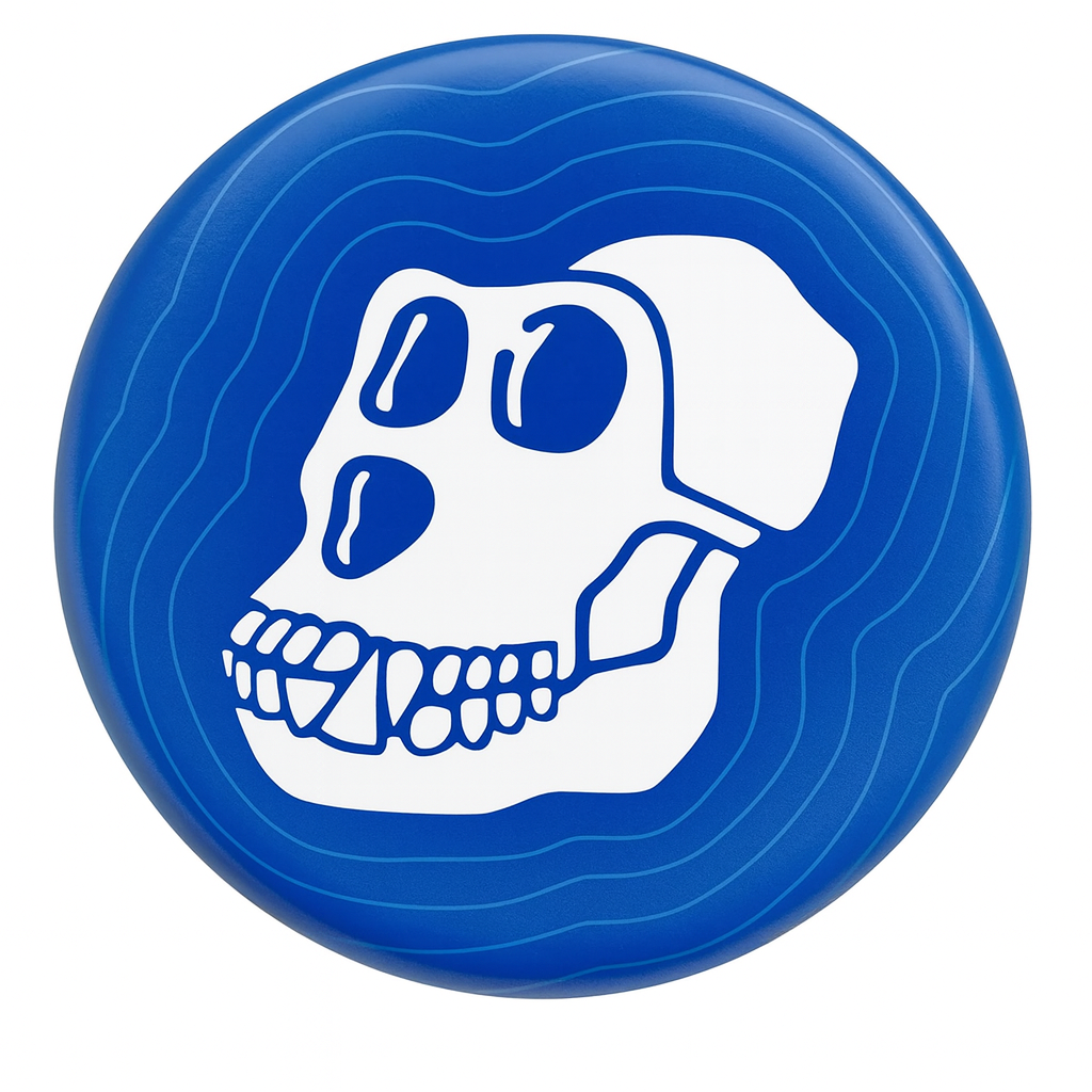 Pin criptomoeda apecoin medida 25mm