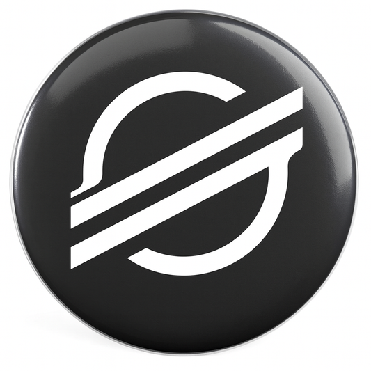 Pin criptomoeda stellar medida 25mm