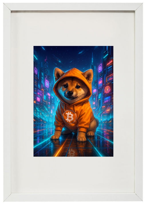 O quadro token Dog Bitcoin combina o espírito brincalhão dos memes com a força simbólica do Bitcoin, criando uma identidade divertida e marcante no universo cripto.