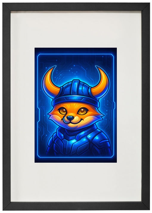 Quadro preto alusivo à criptomoeda floki