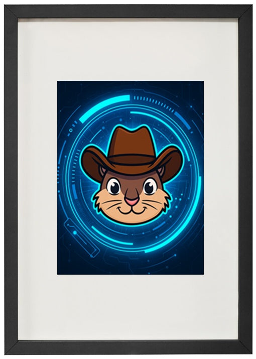 Quadro preto alusivo à criptomoeda pnut